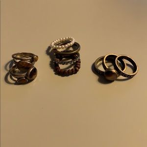 Lot 3 Sets of Stacking Rings